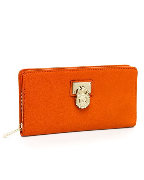 michael kors wallet orange